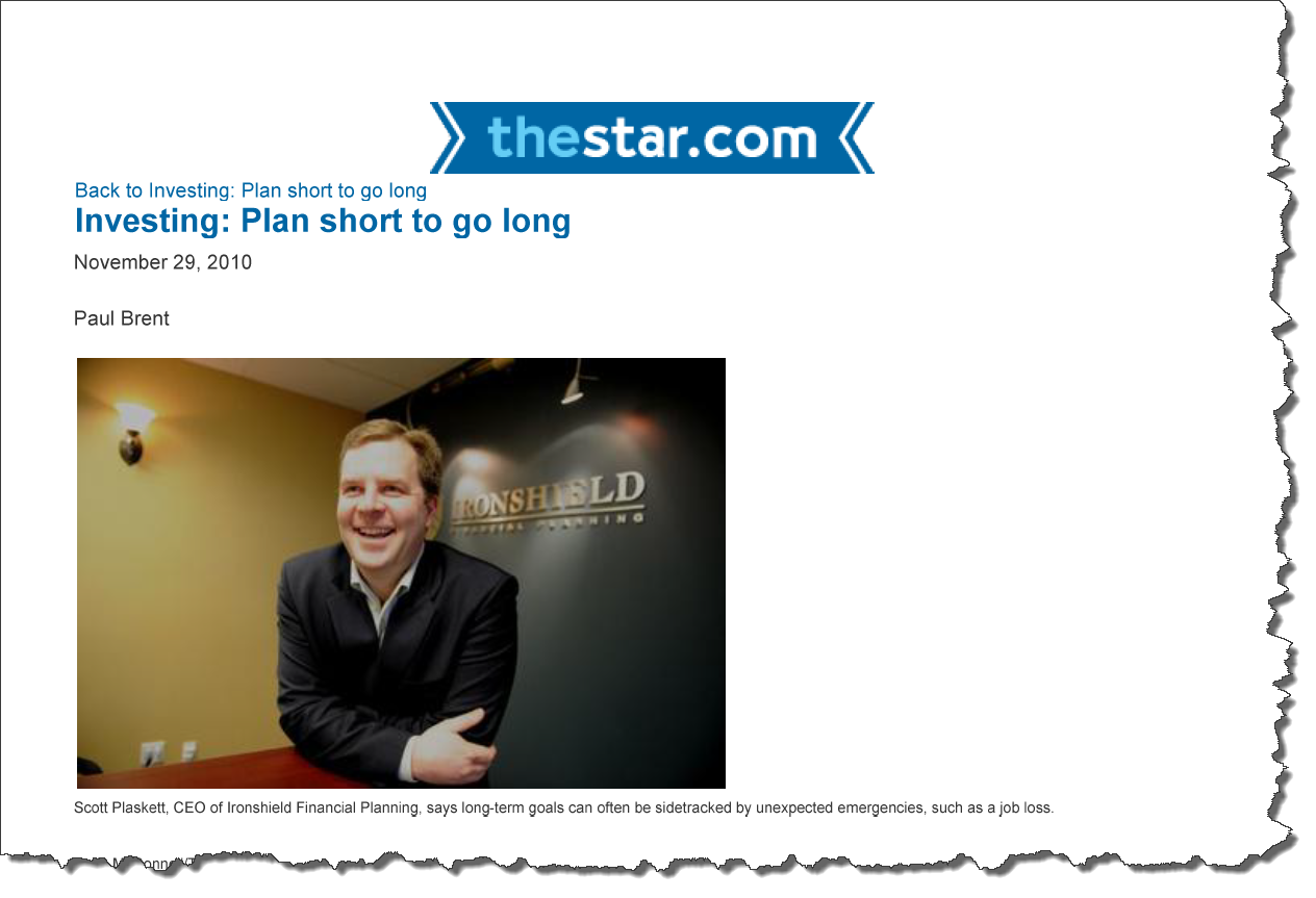 short-term investment planning