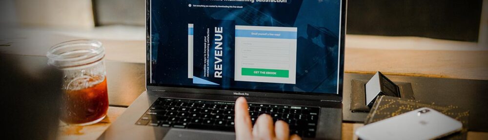 Computer showing revenue